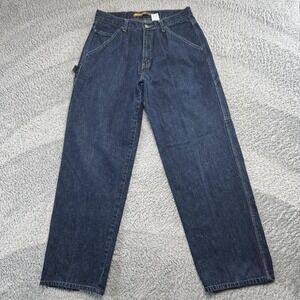 Vintage Levi's SilverTab Carpenter Jeans 30x30 Dark Indigo Baggy Y2K Streetwear